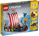 Verpackung: LEGO Creator 31132 Wikingerschiff mit Midgardschlange